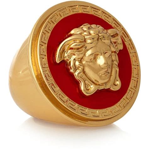 versace ring 3d zei|Versace enamel ring.